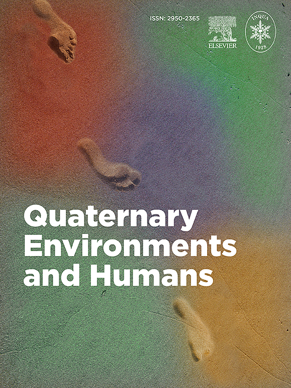 Go to journal home page - Quaternary Environments and Humans